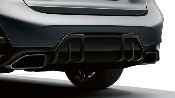 BMW M340i xDrive Limousine G20 BMW Individual Frozen Pure Grey metallic Heckansicht Nahaufnahme