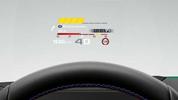 BMW X5 M Competition F95 2023 M spezifische Anzeigen Head-Up Display