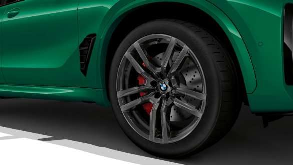 BMW X5 M Competition F95 2023 21" M Leichtmetallrad Doppelspeiche 808 M Orbitgrau, Winter-Komplettradsatz