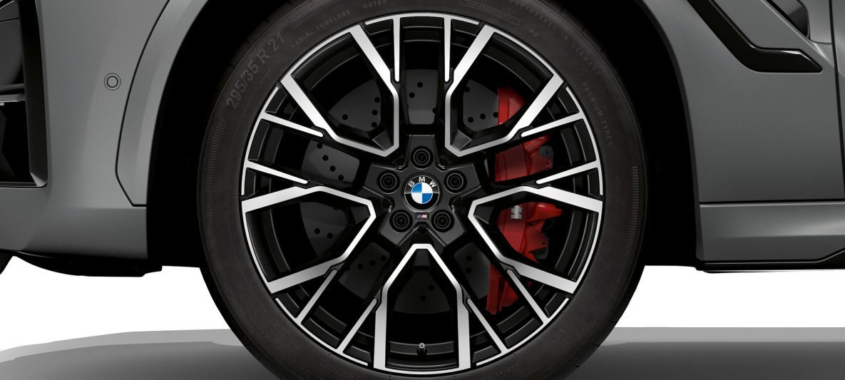 BMW X6 M Competition F96 2023 21"/22" M Leichtmetallräder Sternspeiche 818 M Schwarz