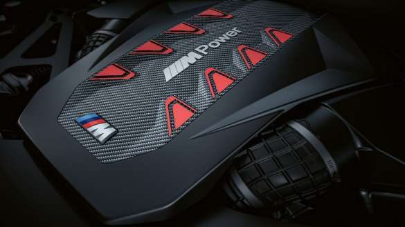 BMW XM Label Red G09 Motorabdeckung mit M Logo