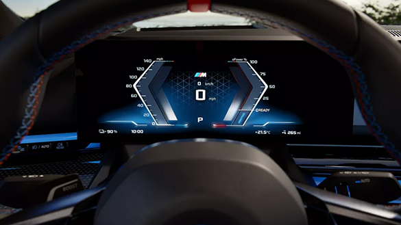 M spezifische Anzeige im Instrumentendisplay.